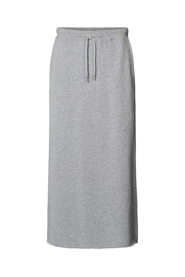 Hanni - Light stretch long skirt I Grey melange Grey melange XS  2 - Rabens Saloner