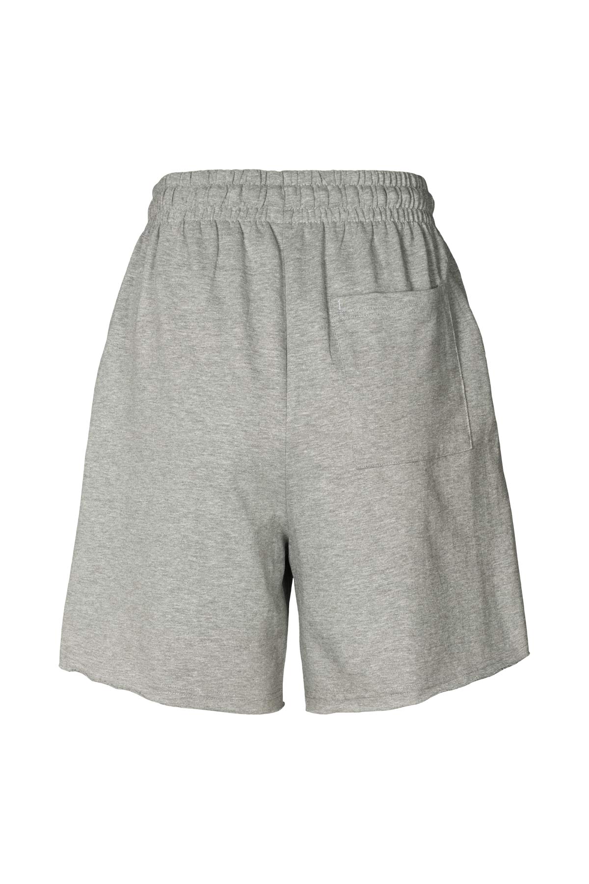 Caitlin - Light stretch shorts I Grey melange 5 - Rabens Saloner