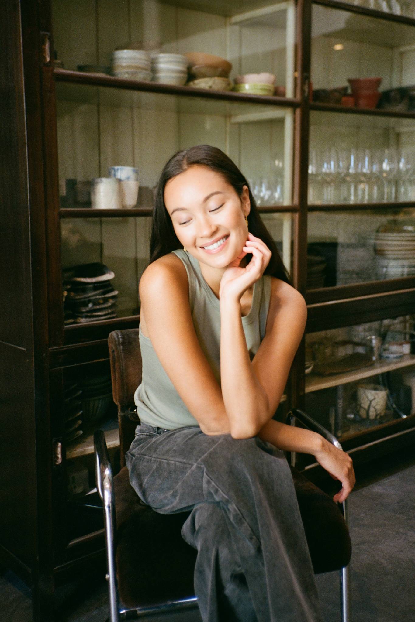 Nelle - Rib jersey tank I Vertiver 2 - Rabens Saloner