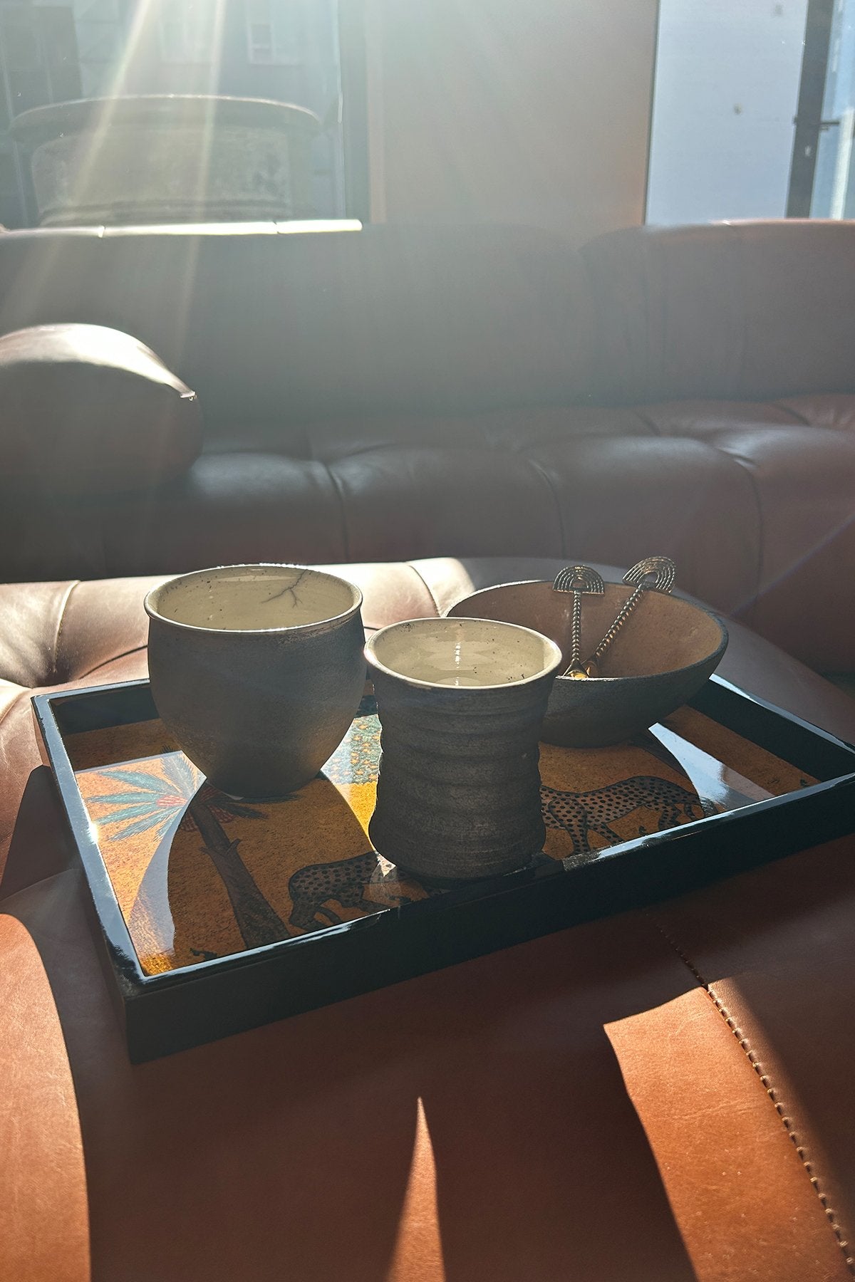 Handmade ceramic tea cup - Visby Ceramics I Dark Grey 3 - Rabens Saloner