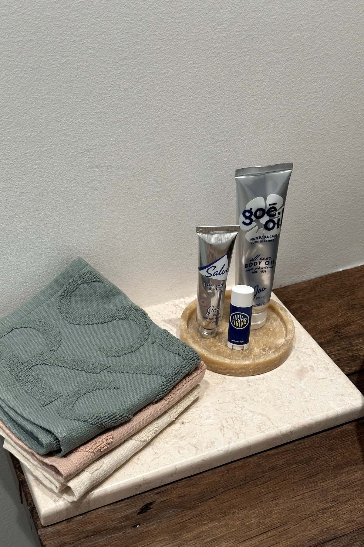 Monogram wash cloth - Wash cloth 30x30 cm I Sage 3 - Rabens Saloner