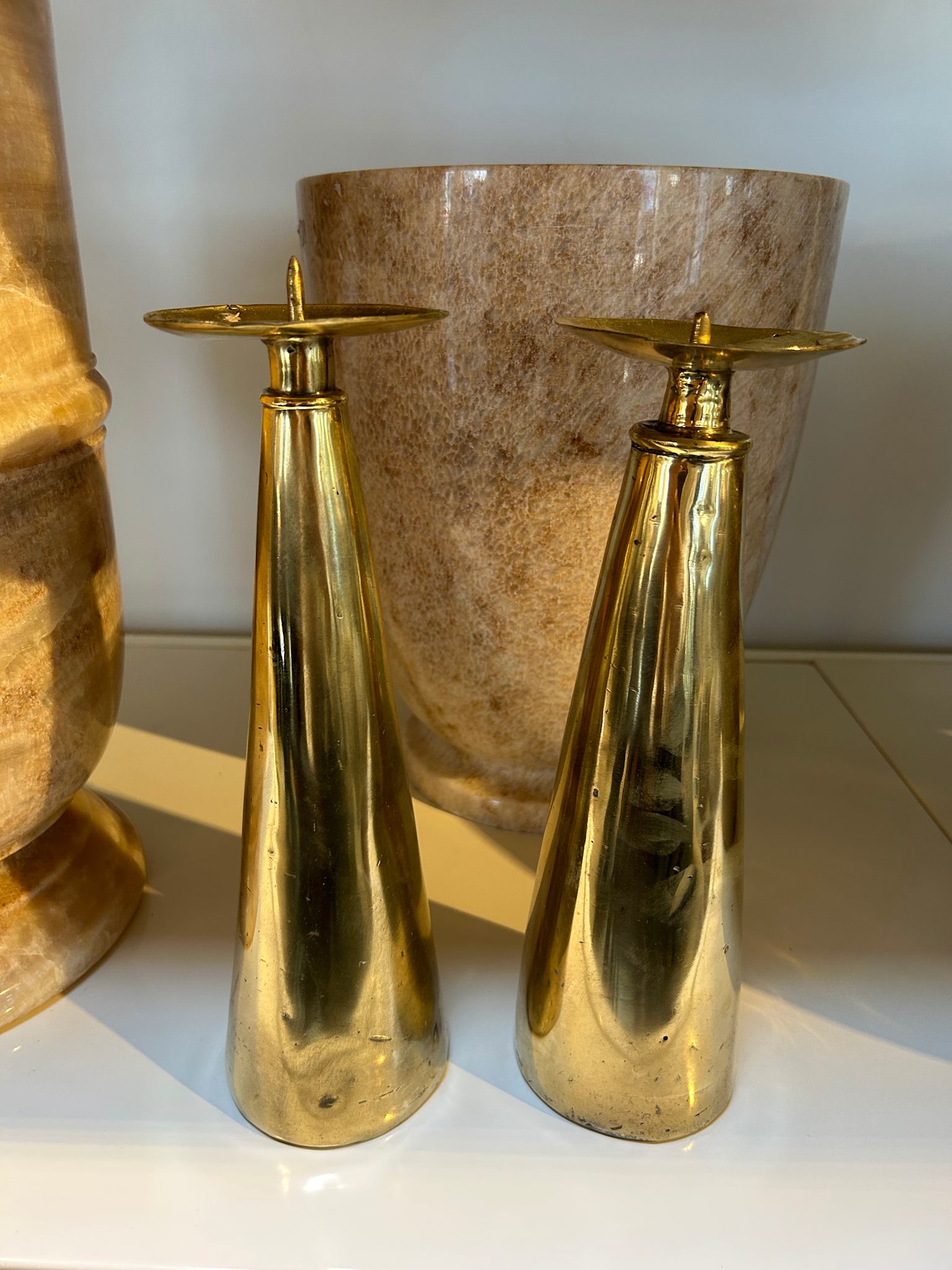 Bronce Candlestick - Rabens Apartment I Golden Brass 3 - Rabens Saloner