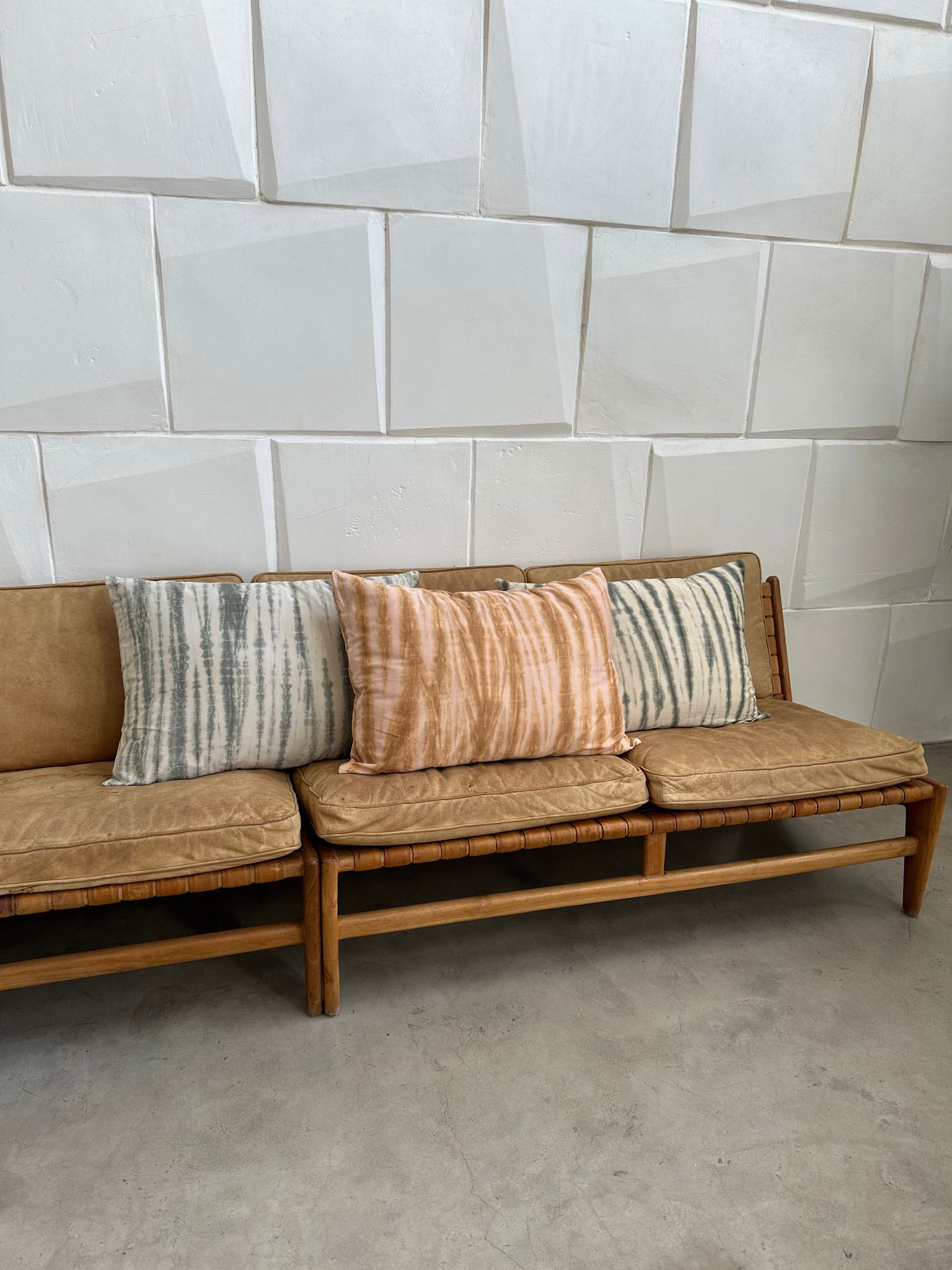 Tie-dye pillow - Pillow 50x70 cm I Sage Combo 4 - Rabens Saloner