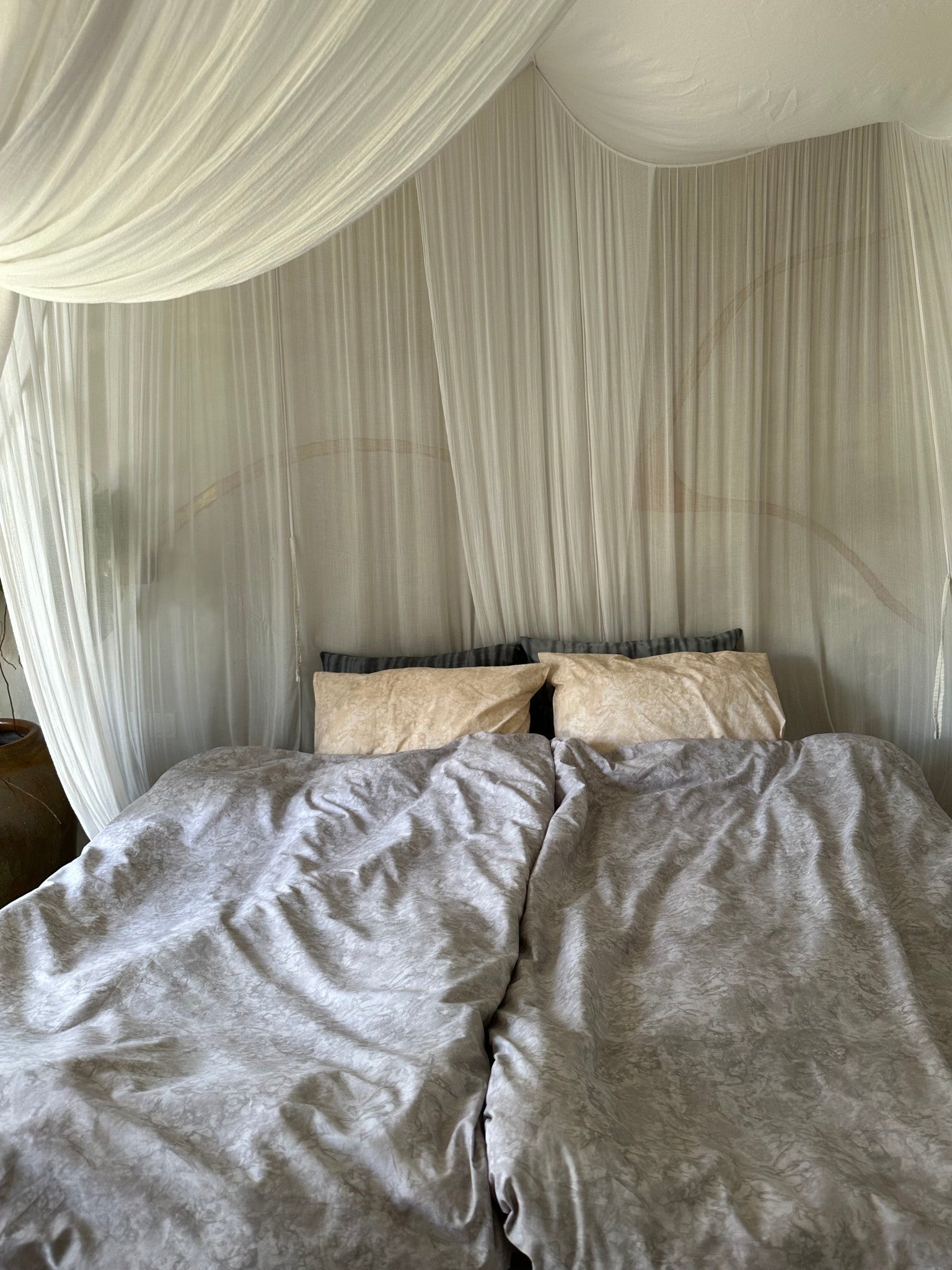 Marbled pillow sham - Pillow sham 50x70 cm I Ivory 4 - Rabens Saloner