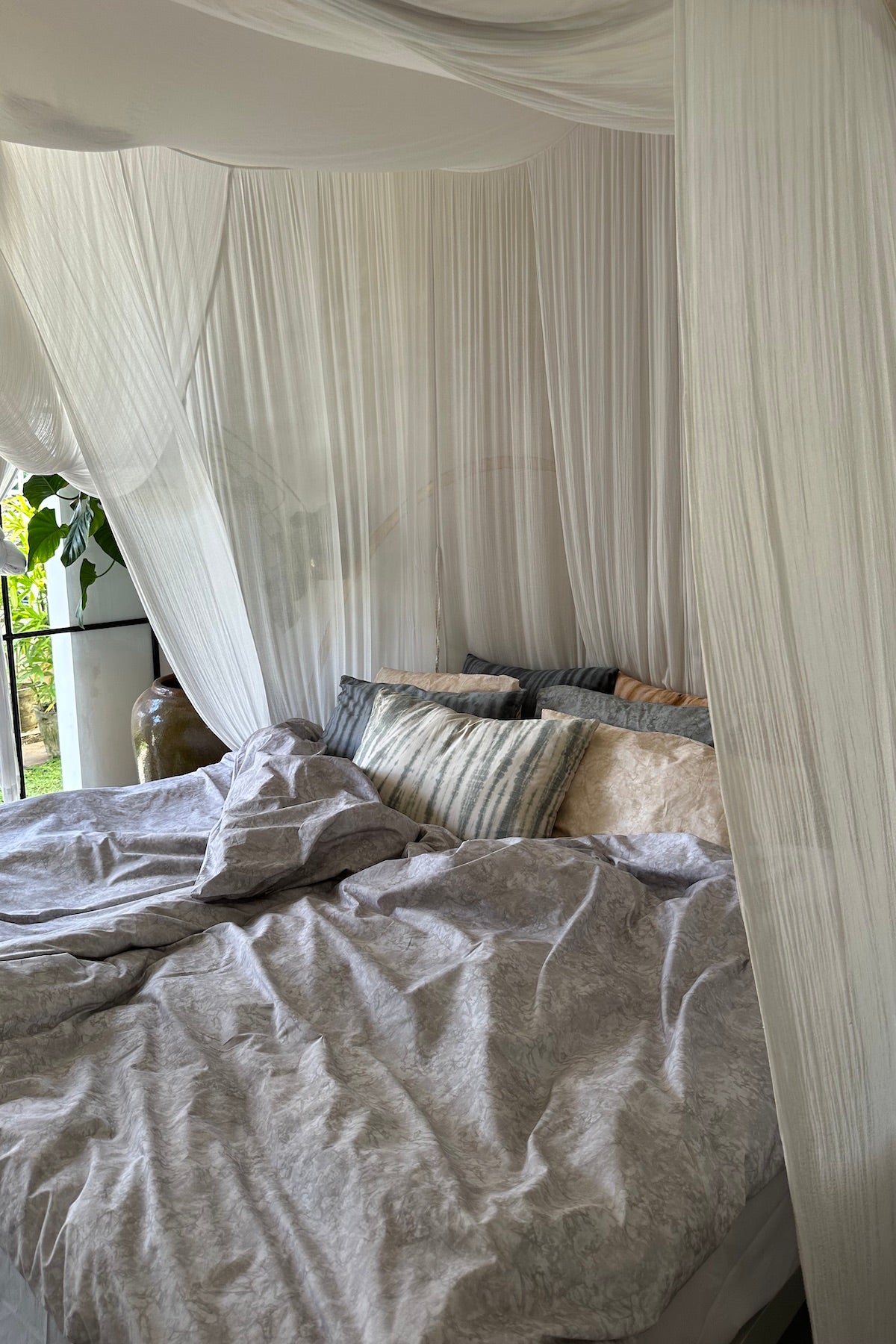 Flutter pillow sham - Pillow sham 50x70 cm I Aluminimum 3 - Rabens Saloner