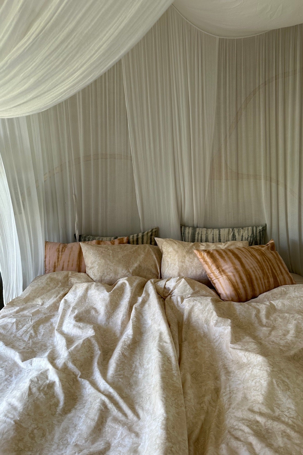 Marbled pillow sham - Pillow sham 50x70 cm I Ivory 3 - Rabens Saloner