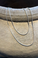 Nafsu - Tube bead silver necklace I 42 cm    2 - Rabens Saloner