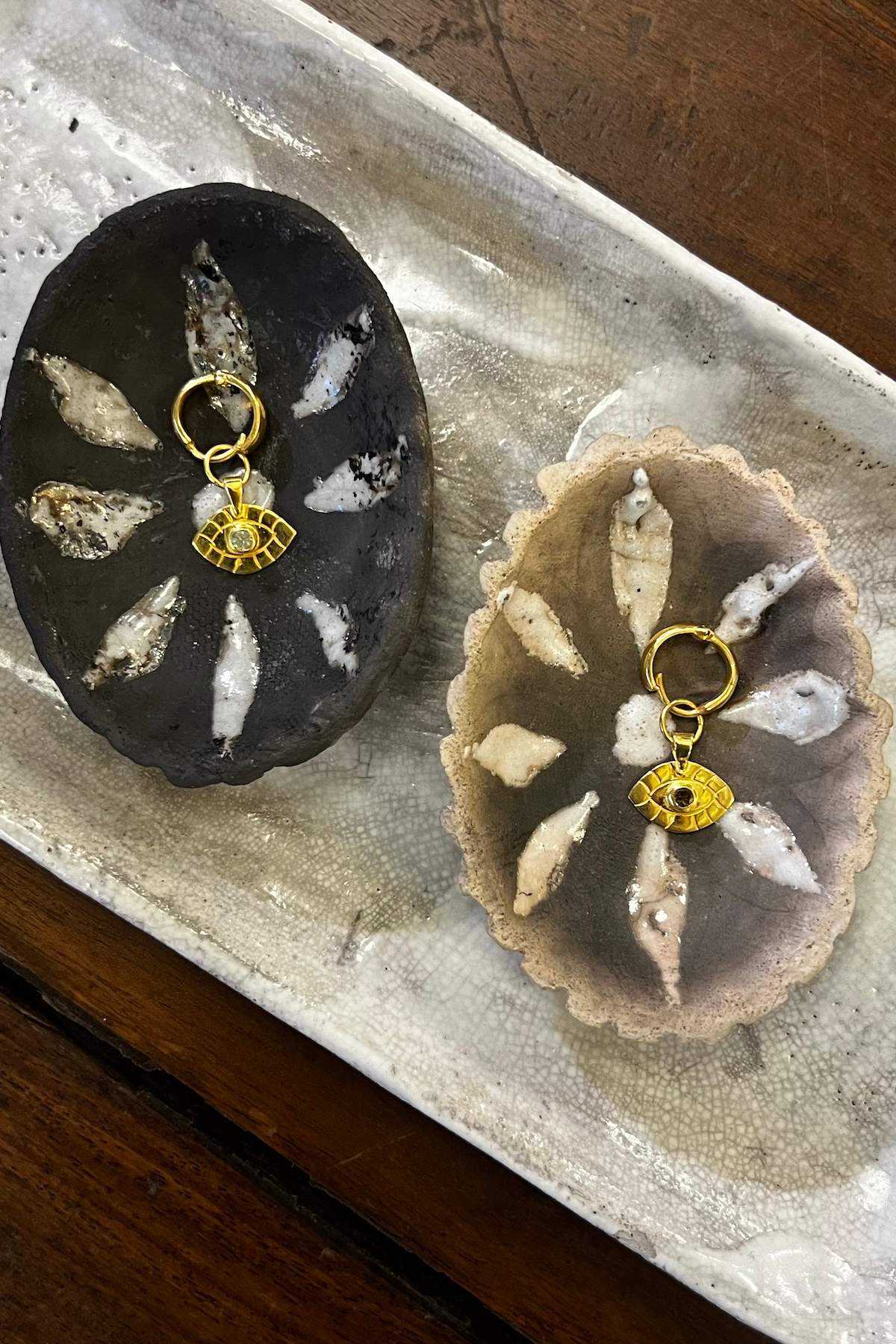 Eye hoop - Nafsu I White stone 2 - Rabens Saloner