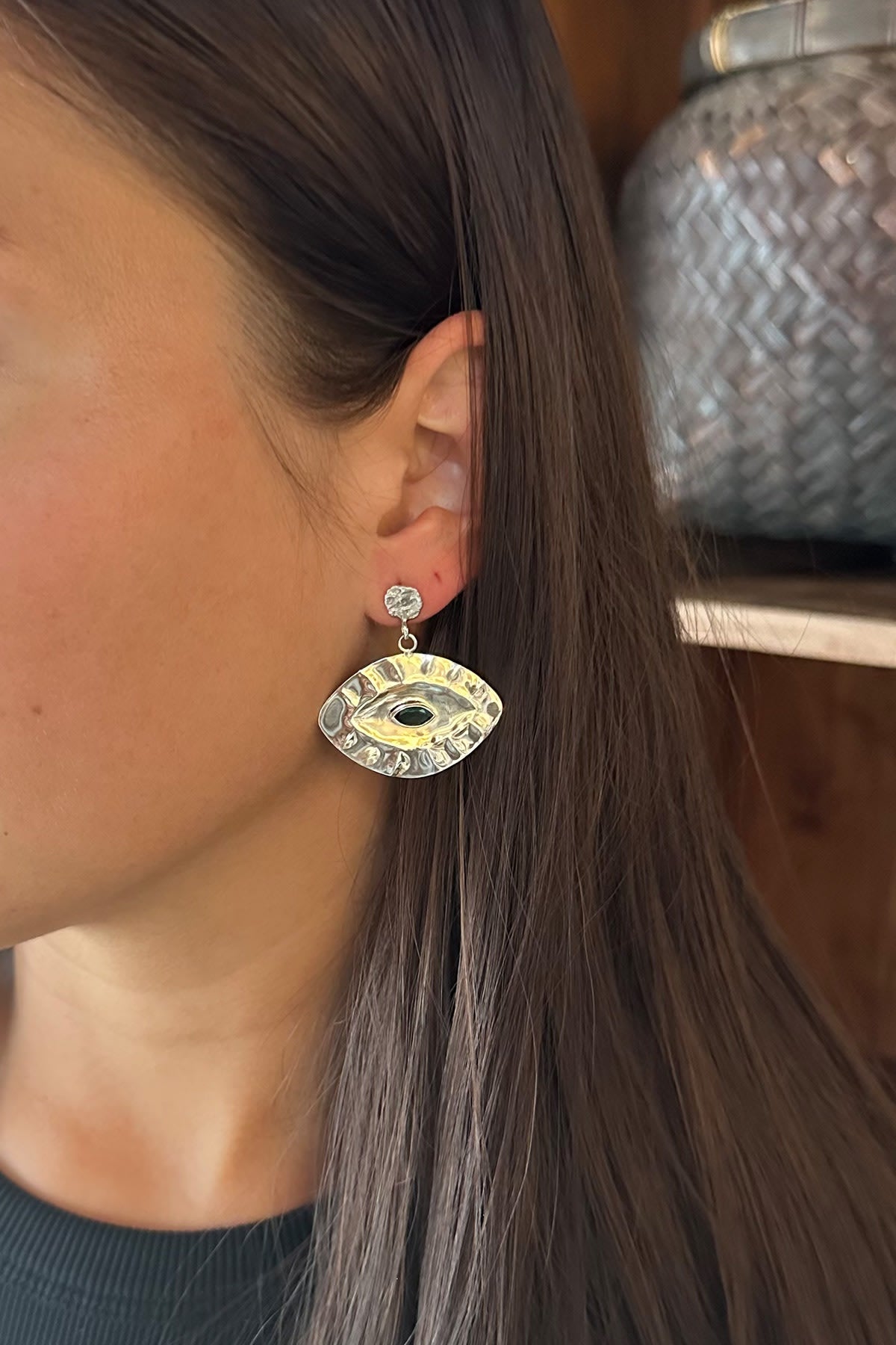Giant Eye Earring - Nafsu I Silver 2 - Rabens Saloner