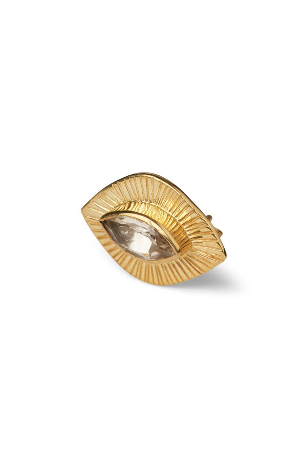 Nafsu - Eye stud earring I Bright stone Bright stone O/S  1 - Rabens Saloner