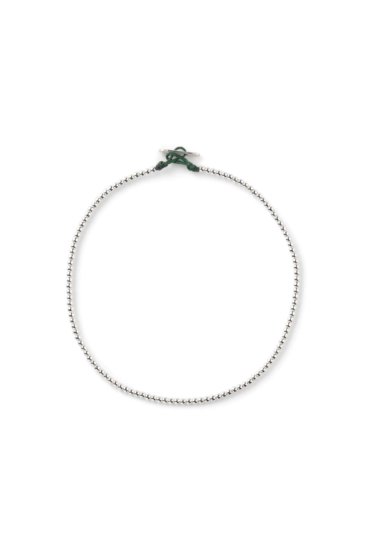 Small Bead Anklet - Nafsu I Silver 1 - Rabens Saloner