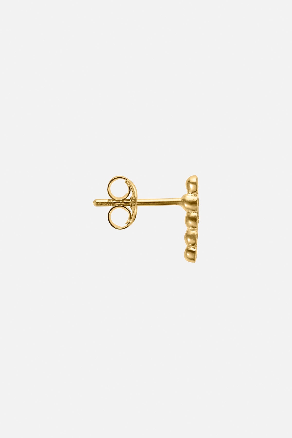 Diamond ear stud - Rabens Momento I Gold w/ Champaign diamond