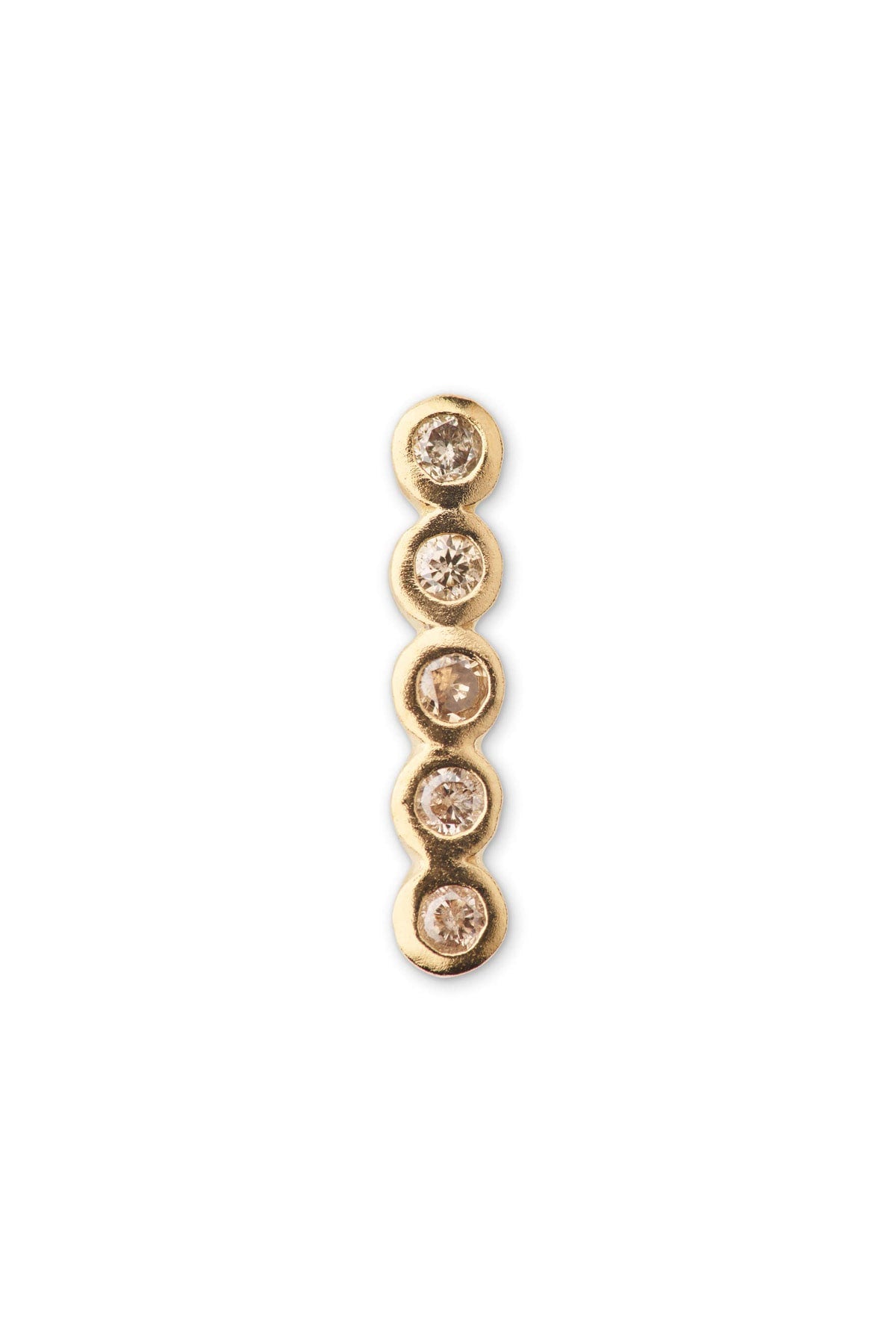 Diamond ear stud - Rabens Momento I Gold w/ Champaign diamond Gold w/ Champaign diamond 1 - Rabens Saloner