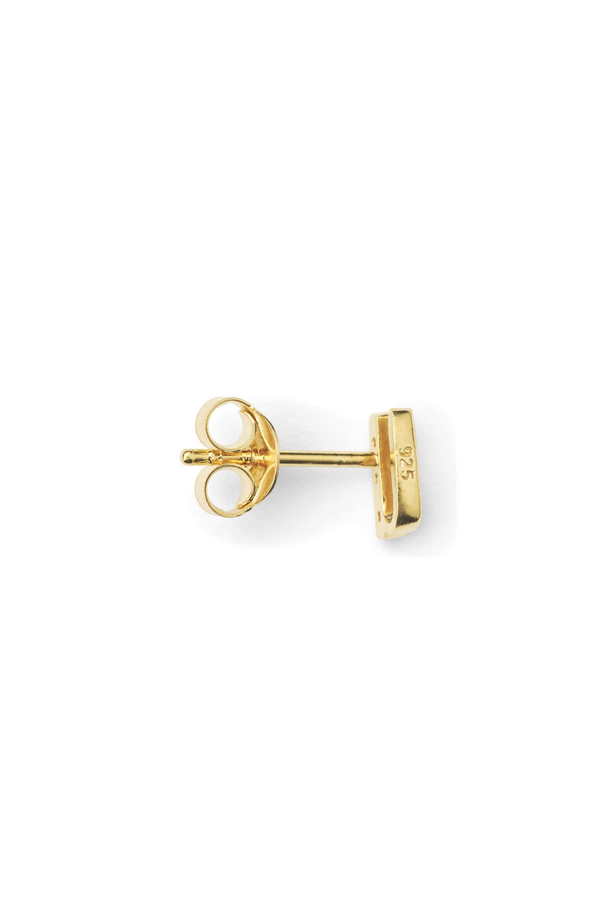 Diamond letter ear stud - Rabens Momento I Gold w/ Champaign diamond