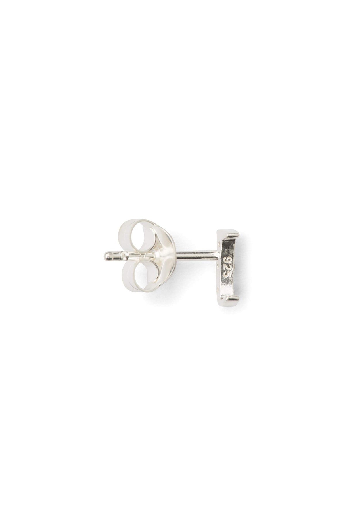 Diamond letter ear stud - Rabens Momento I Silver w/ Champaign diamond 24 - Rabens Saloner