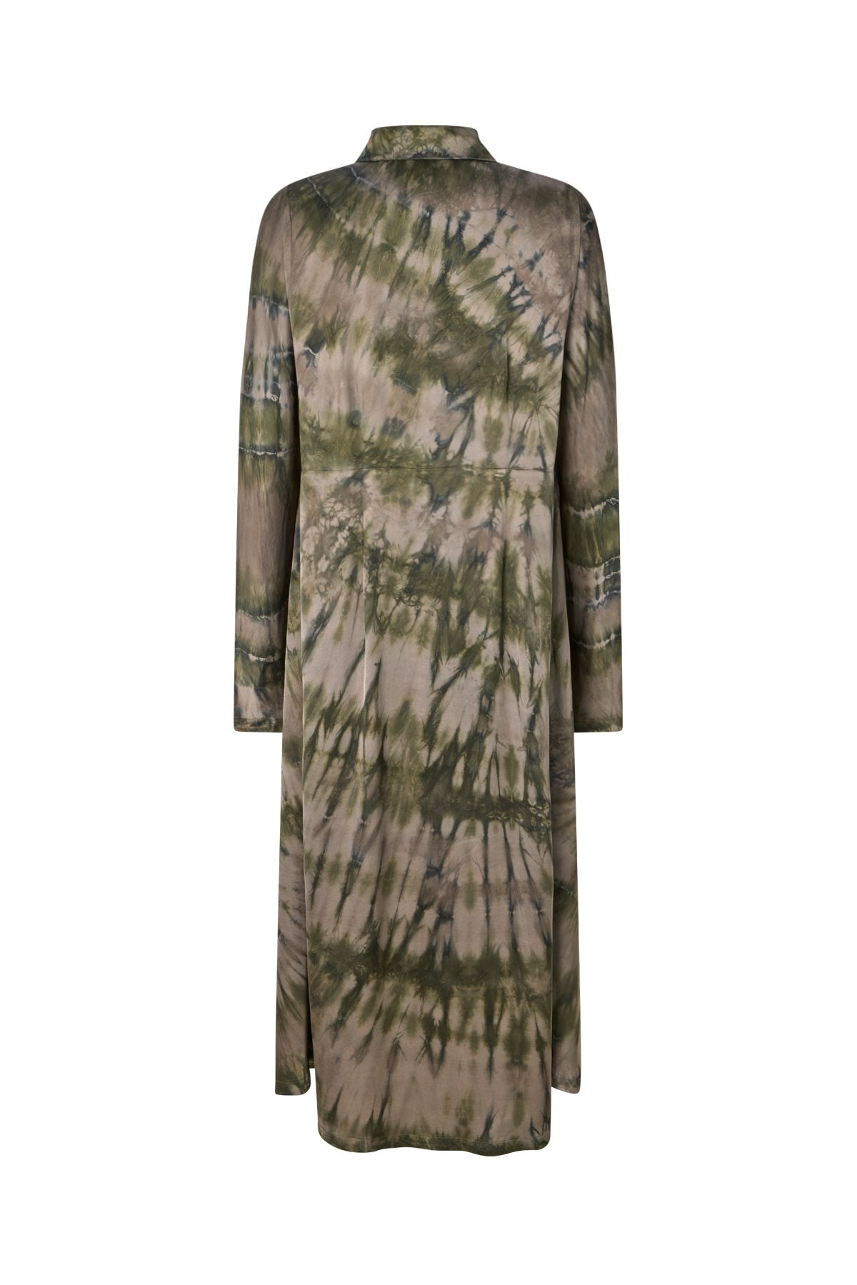Vija - Lava button dress I Grey green combo 5 - Rabens Saloner