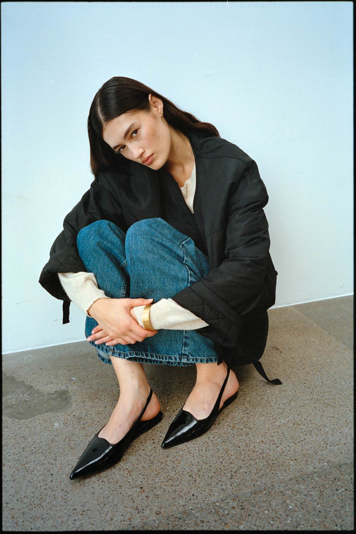 Acacie - Pointy slingback I Black 5 - Rabens Saloner