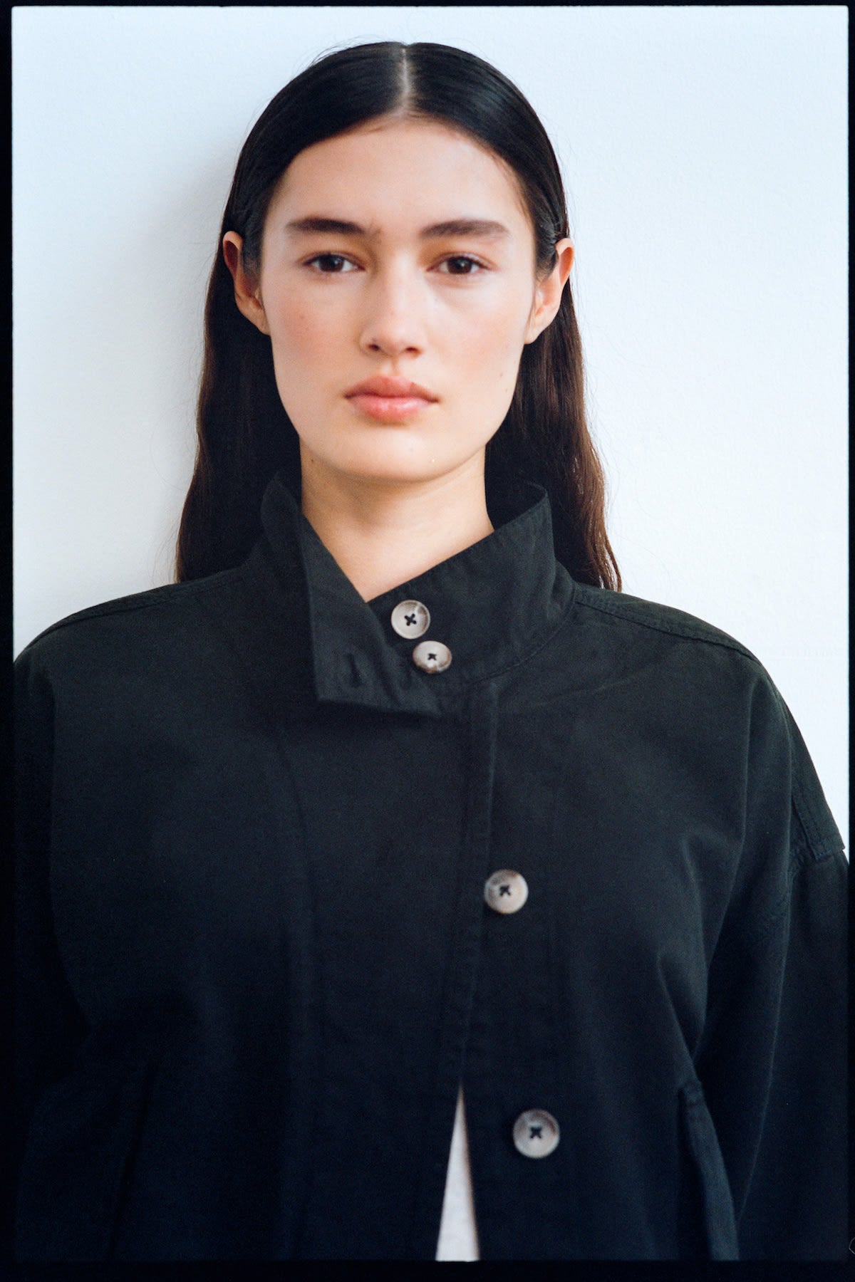 Katje - Canvas light jacket I Faded Black 4 - Rabens Saloner