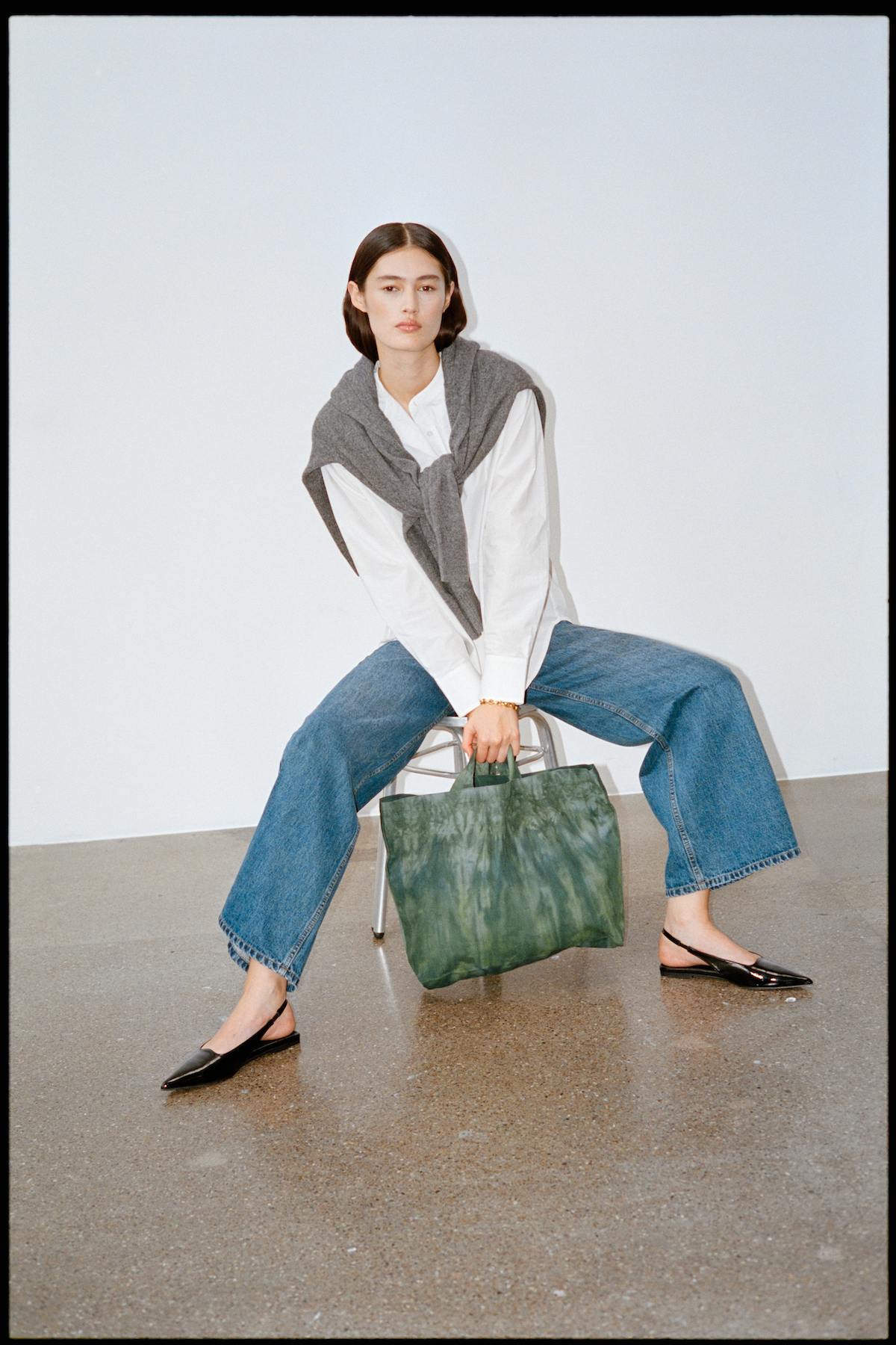 Ischa - Arizona tote bag I Green combo 1 - Rabens Saloner