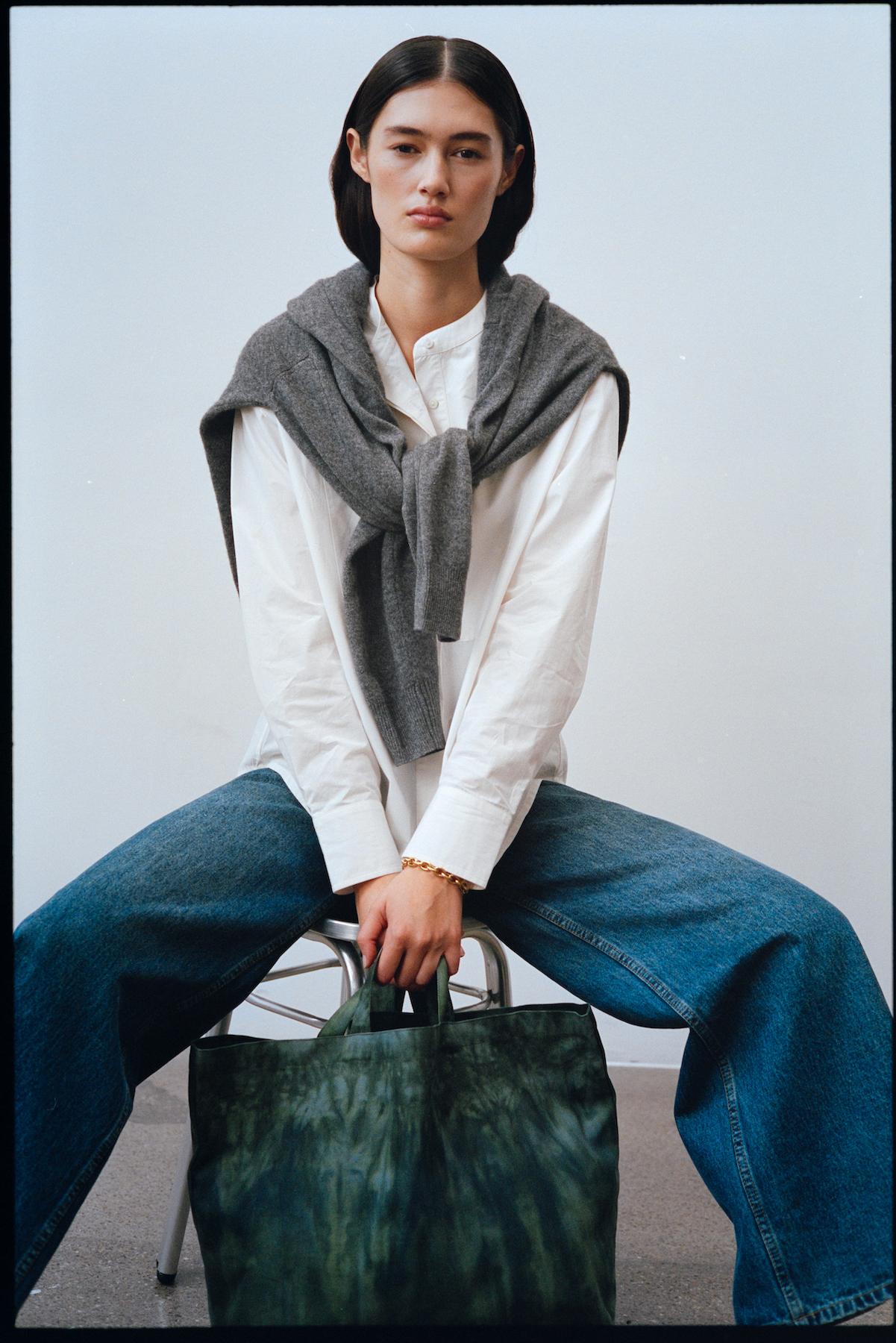 Dalani - Woolcash boxy sweater I Dark grey melange 8 - Rabens Saloner