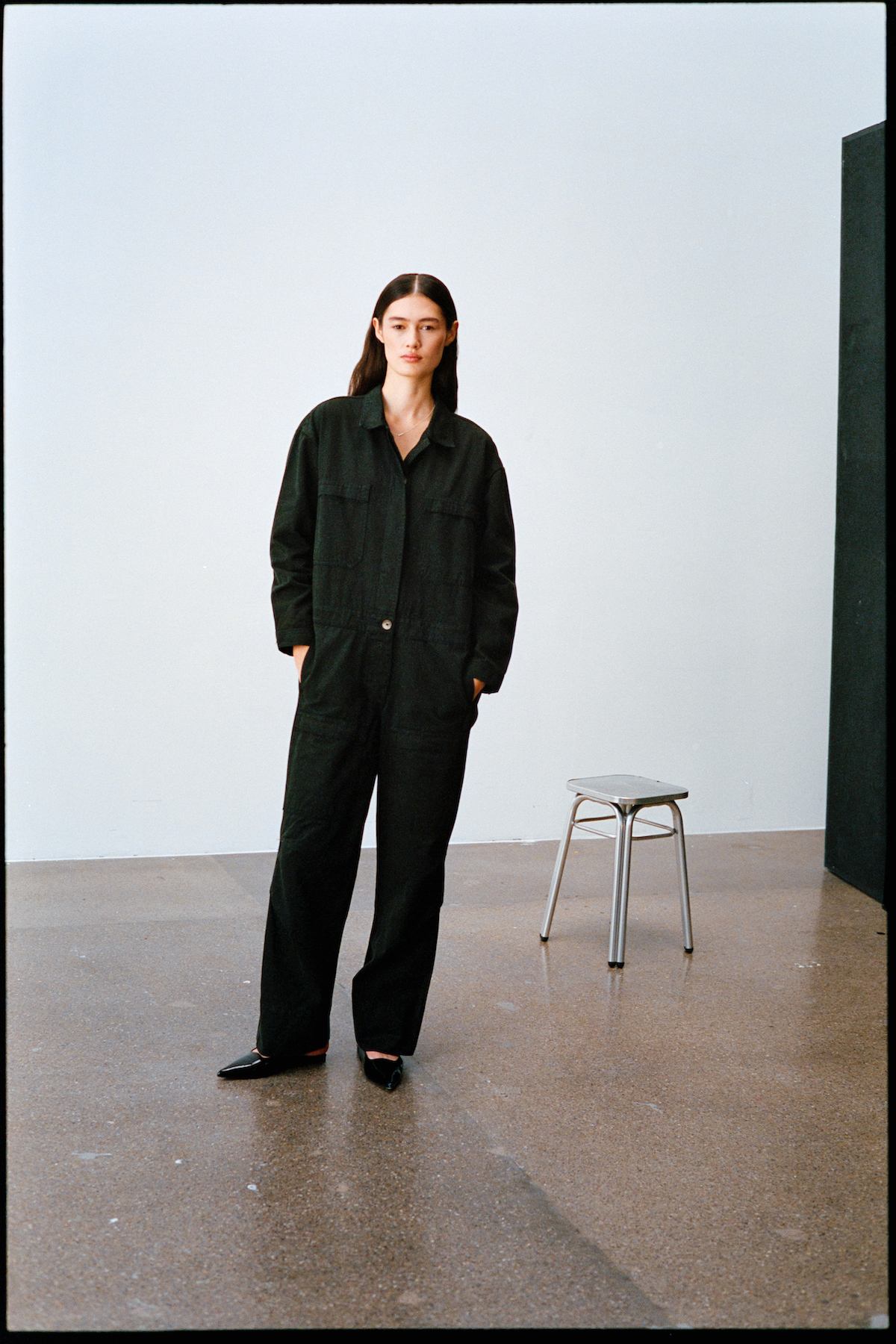 Jozette - Canvas light jumpsuit I Faded black Faded black XS 2 - Rabens Saloner