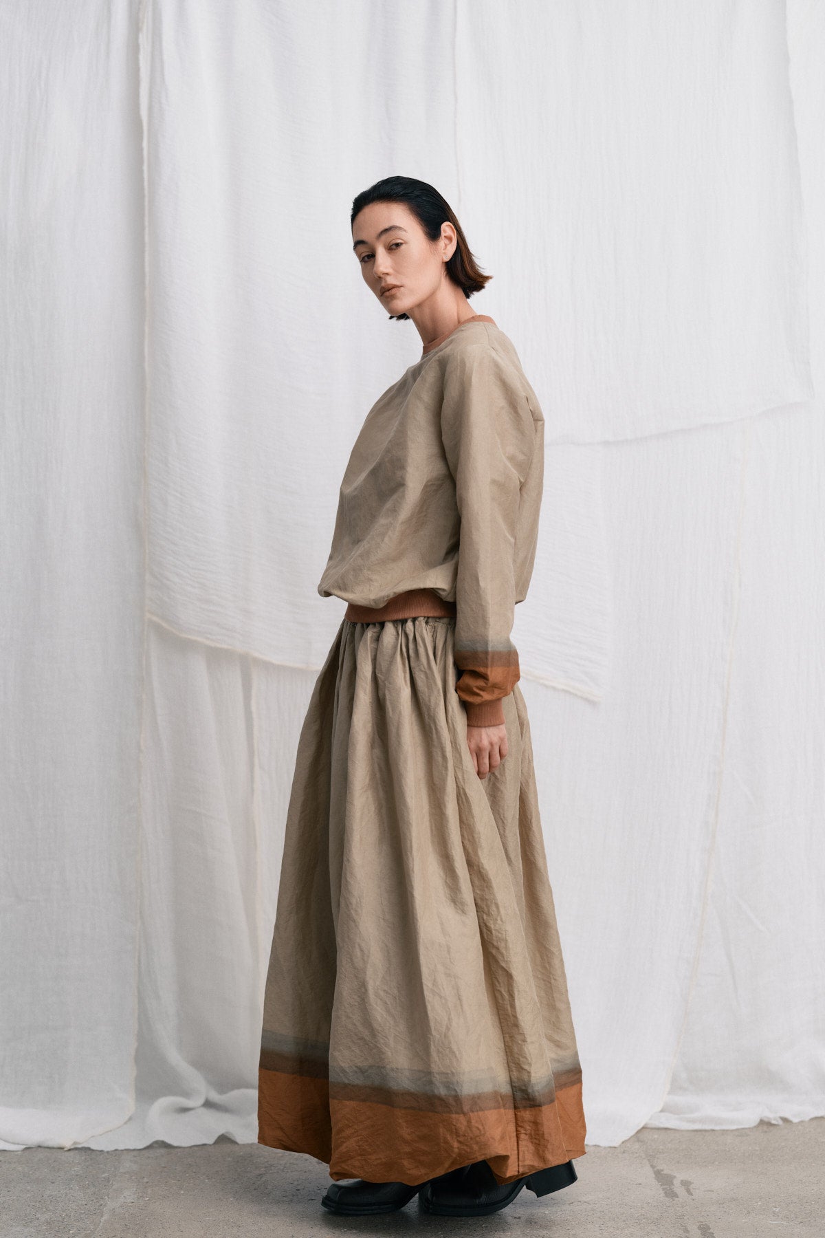 Almas - Horizon full skirt I Silver/rust 6 - Rabens Saloner