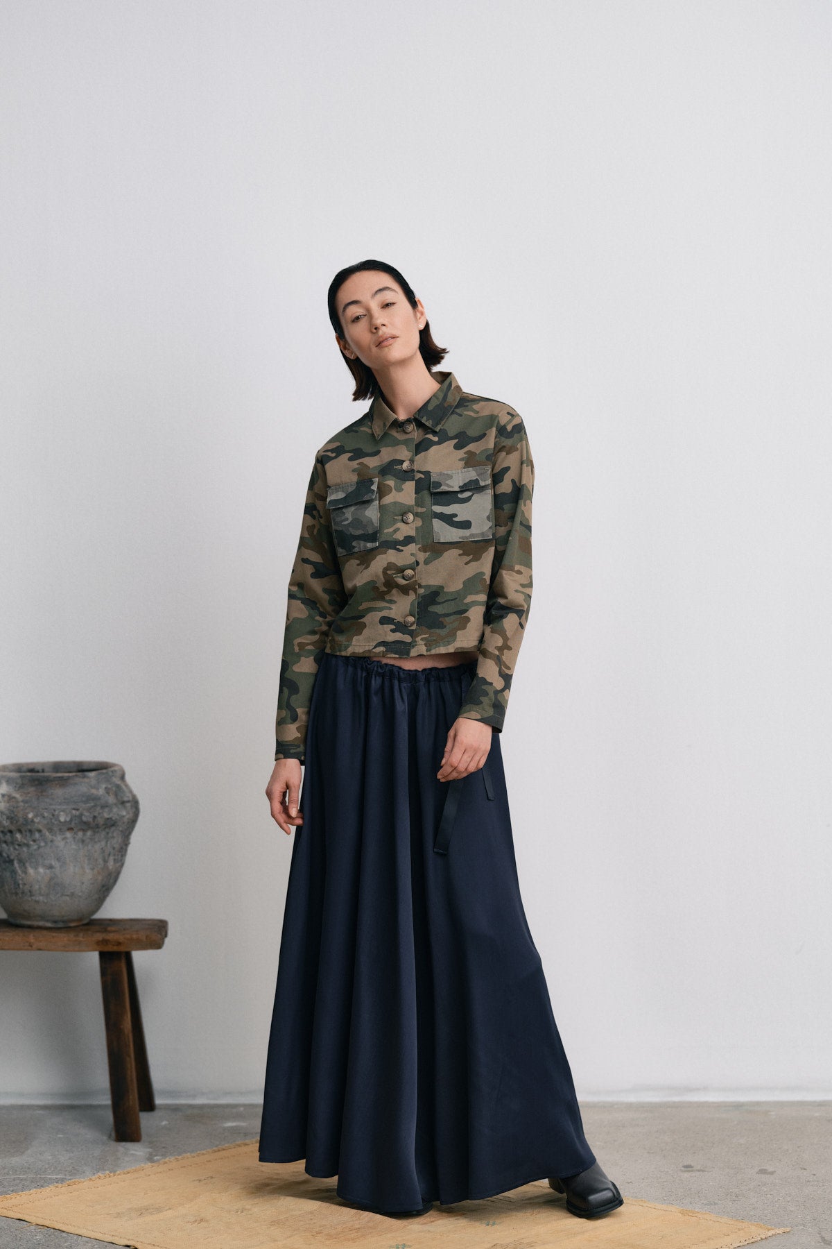 Aleksandra - Camo patchwork jacket I Camo combo 6 - Rabens Saloner