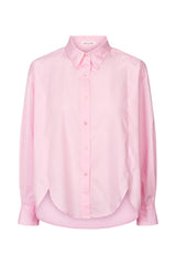 Lorna - Poplin bib front shirt I Light pink Light Pink XS  3 - Rabens Saloner