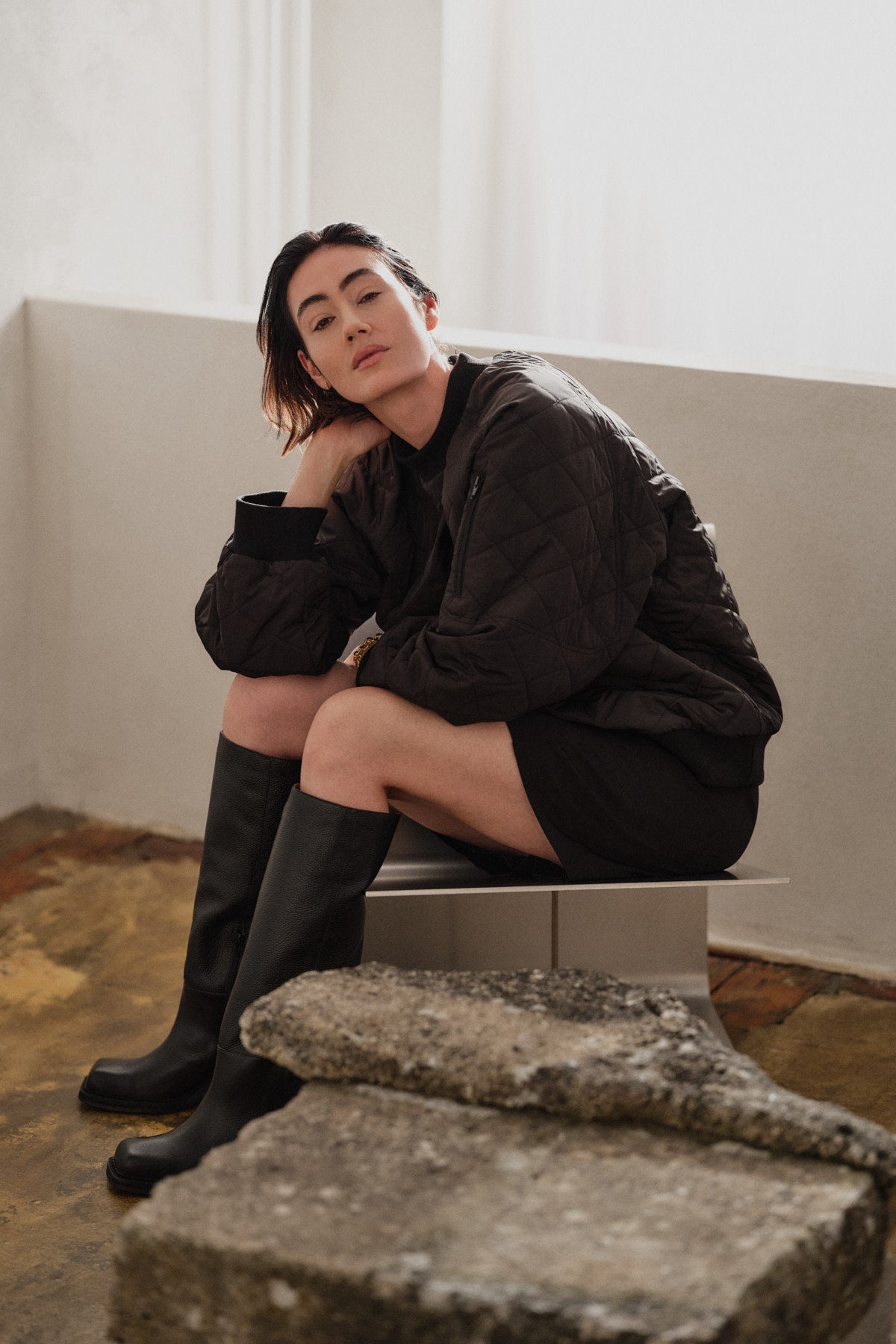 Prana - Chunky heel boot I Black 2 - Rabens Saloner