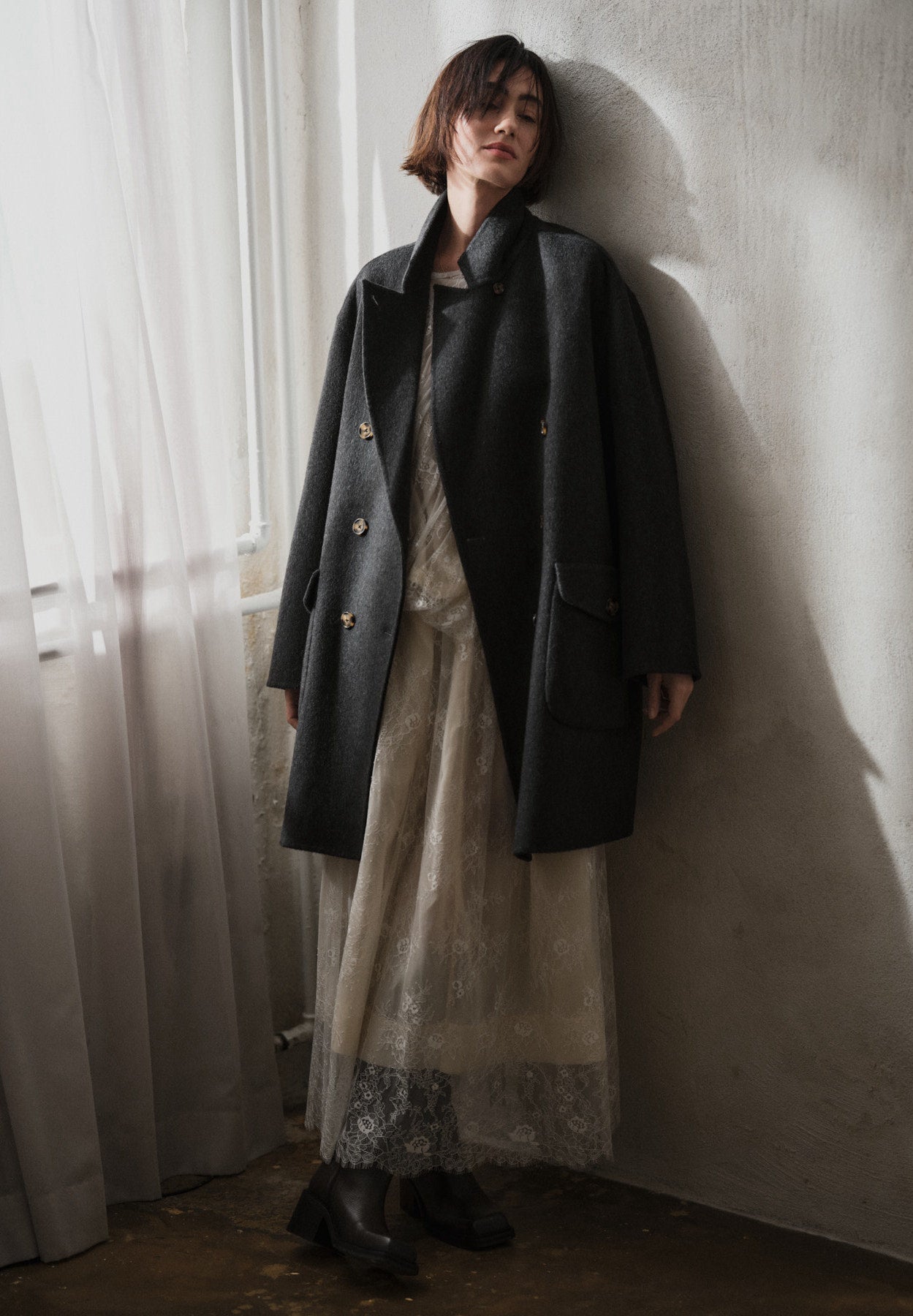 Monette - Laced multi layer skirt I Off white 8 - Rabens Saloner