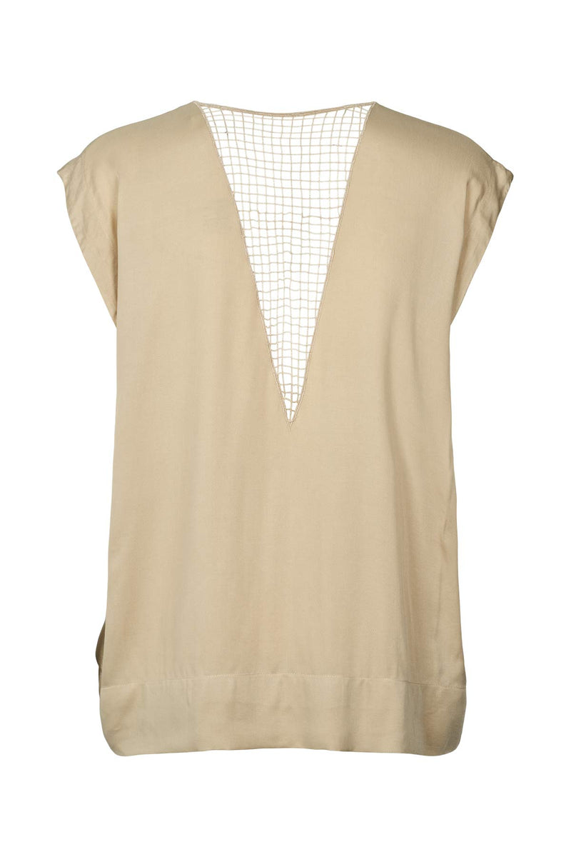 Rosalyn - Funnel web blouse I Sand    4 - Rabens Saloner