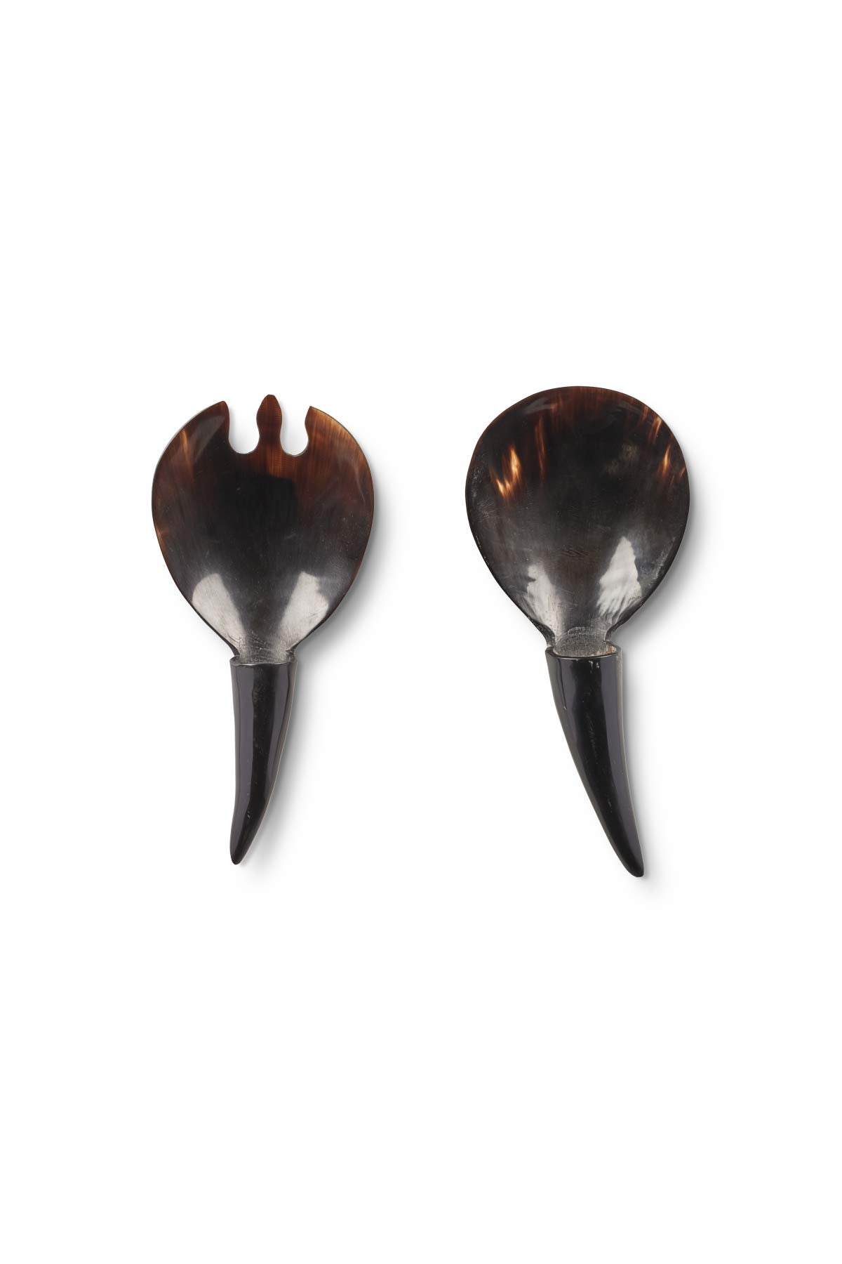 Horn Salad Servers - Salad Servers I Black Horn Black Horn 2 - Rabens Saloner