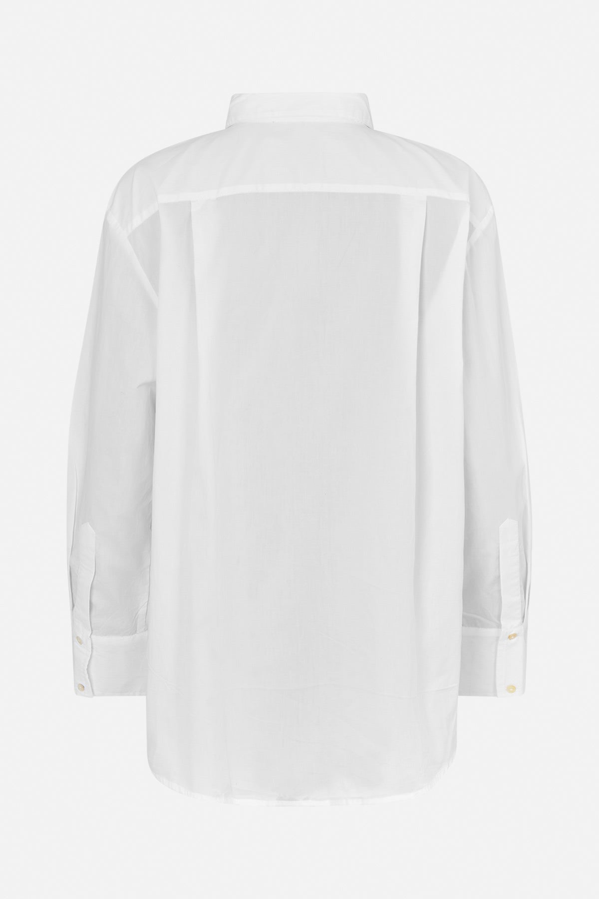 Dim - Poplin front frill shirt I White 5 - Rabens Saloner