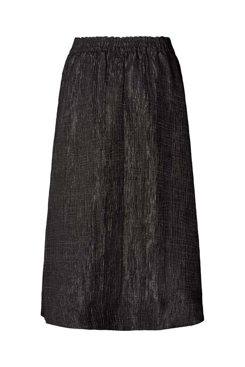 Tut - Trellis jacquard skirt I Black    5 - Rabens Saloner