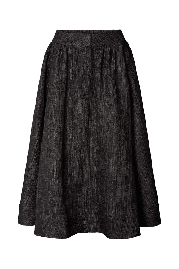Tut - Trellis jacquard skirt Black XS  1 - Rabens Saloner