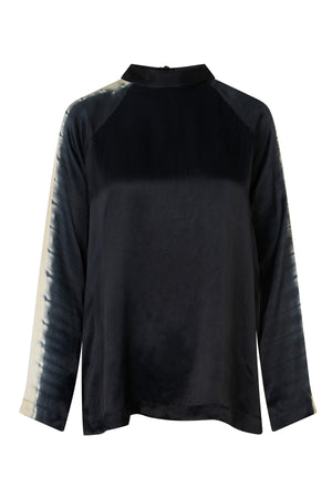 Ula - Streamline LS blouse I Midnight/Chalk combo Midnight/Chalk combo XS  5 - Rabens Saloner