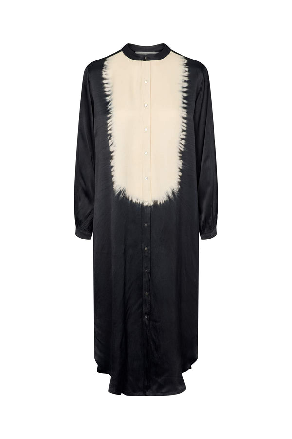 Suffi - Streamline shirt dress Midnight/Chalk combo XS/S  1 - Rabens Saloner