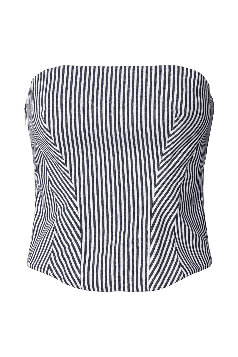 Kif - Easy tailoring corset I Blue stripe Blue stripe XS  6 - Rabens Saloner