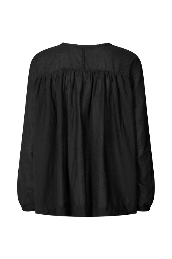 Roxy - Cotton blouse I Black    2 - Rabens Saloner