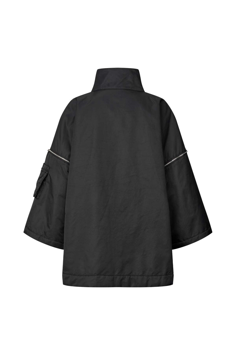 Alis - Nylon tunic jacket I Caviar Black    7 - Rabens Saloner