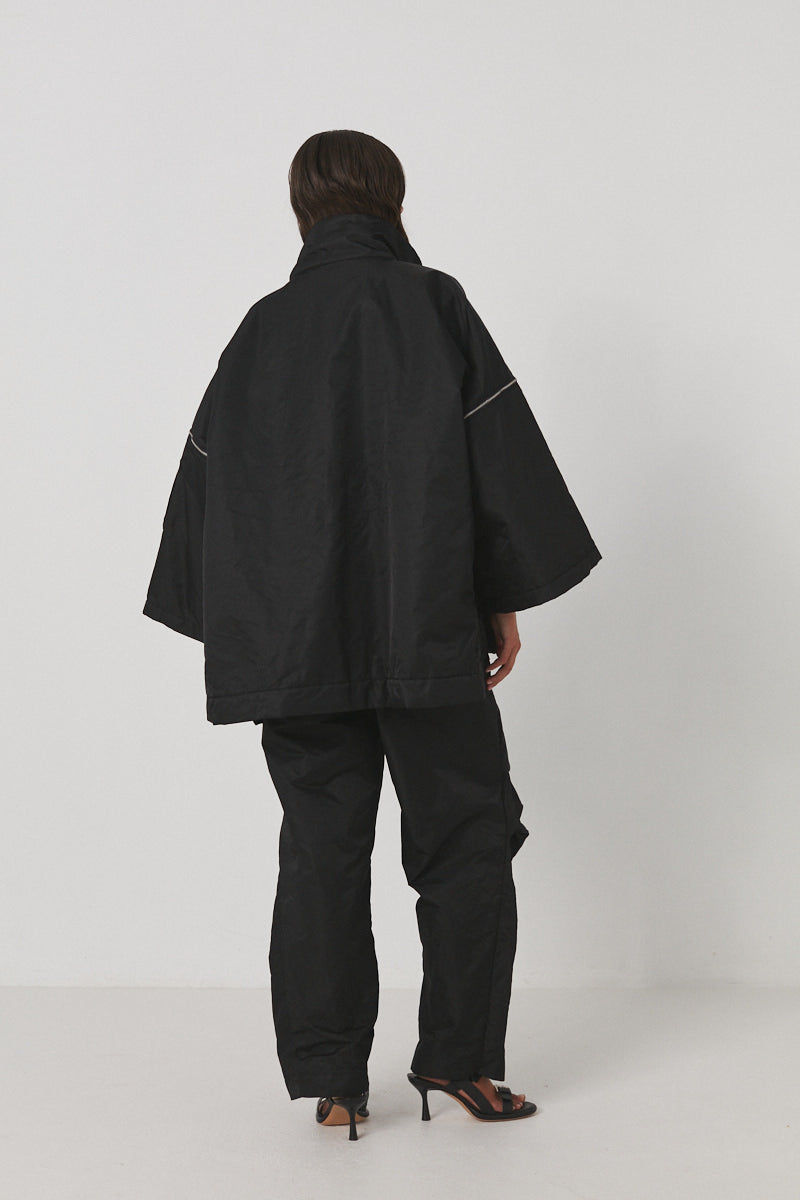 Alis - Nylon tunic jacket I Caviar Black    4 - Rabens Saloner