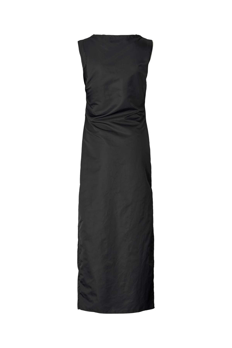 Alita - Nylon zipper dress I Caviar Black    6 - Rabens Saloner
