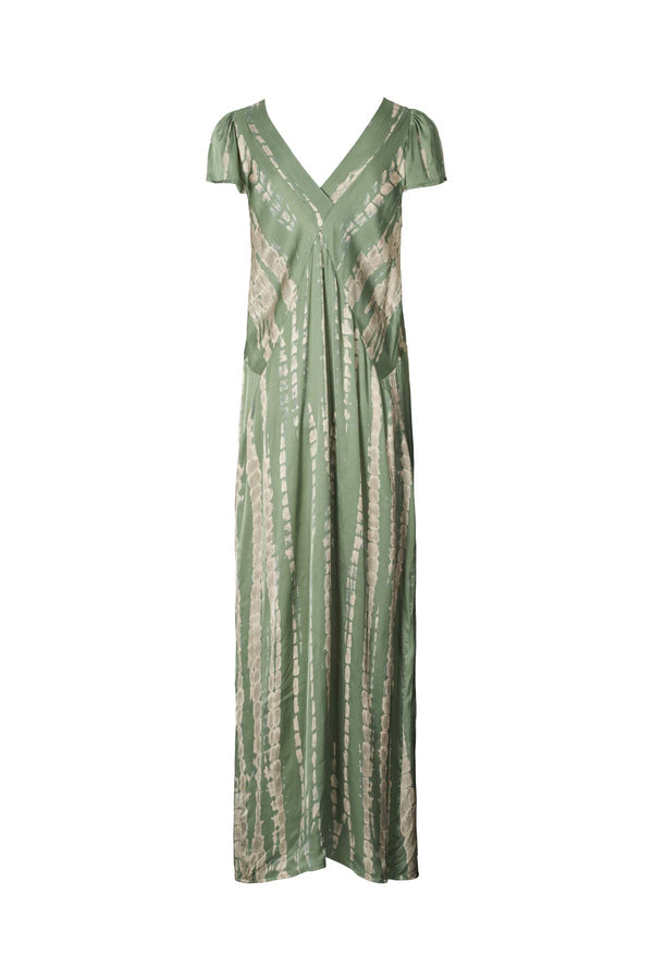 Wilhelmina - Bamboo cap slv. dress I Mist combo    2 - Rabens Saloner