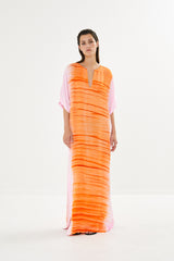 Maha - Tidal colomn dress I Orange combo    1 - Rabens Saloner