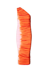 Lua - Tidal one shoulder dress I Orange combo Orange combo XS  6 - Rabens Saloner