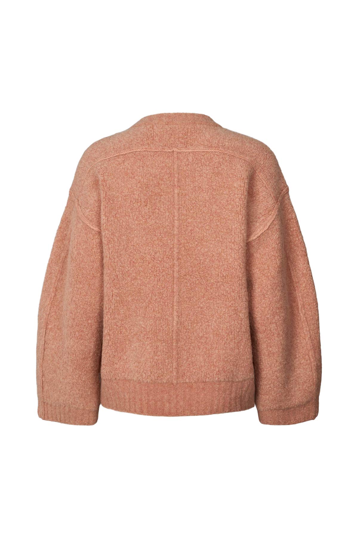 Sig - Sheep knit bomber jacket I Peachy 3 - Rabens Saloner