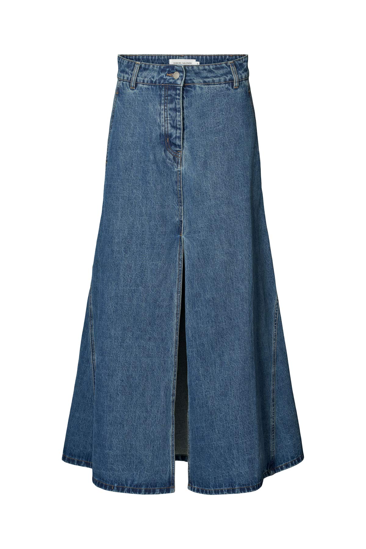 Henrike - Denim panelled skirt I Washed indigo Washed indigo XS 3 - Rabens Saloner