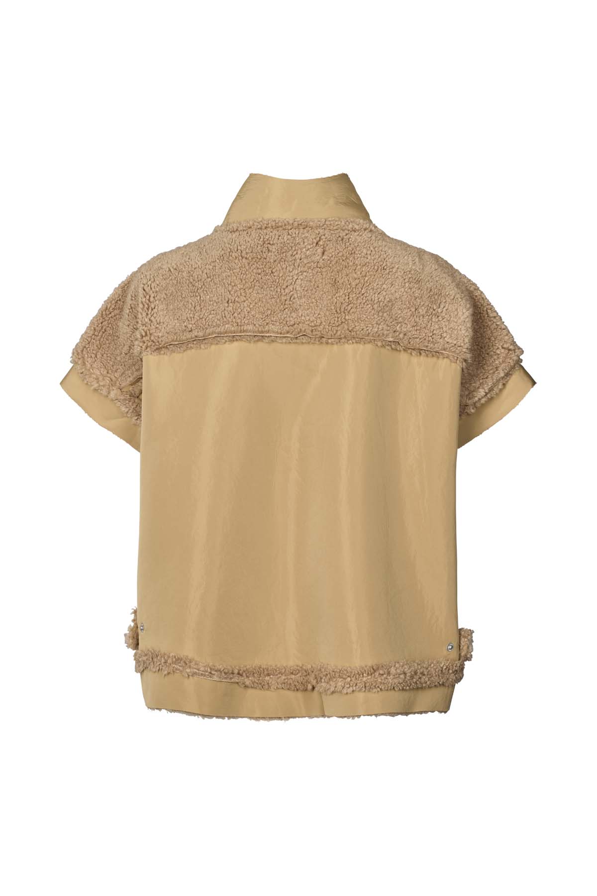 Tamys - Faux shearling tunic vest I Amber 5 - Rabens Saloner