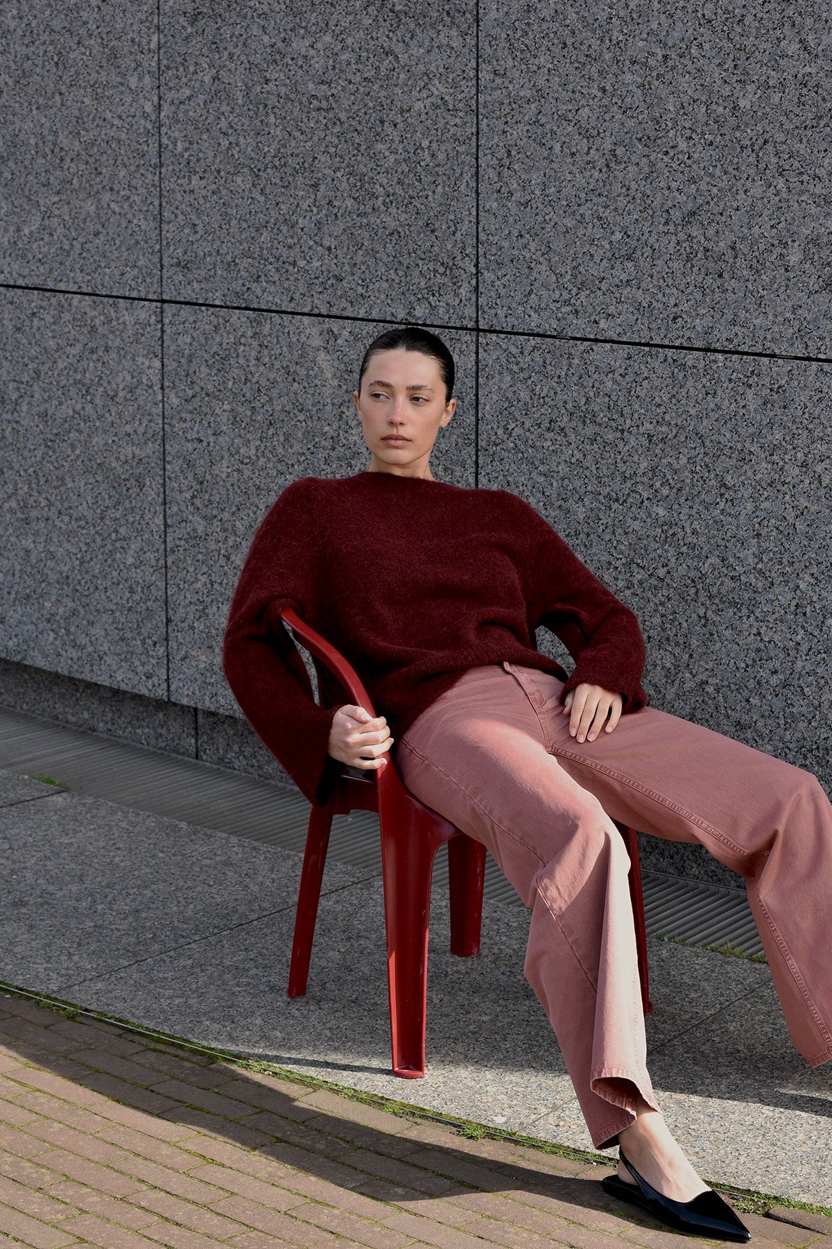 Ini - Canvas light pants I Dessert sand 3 - Rabens Saloner