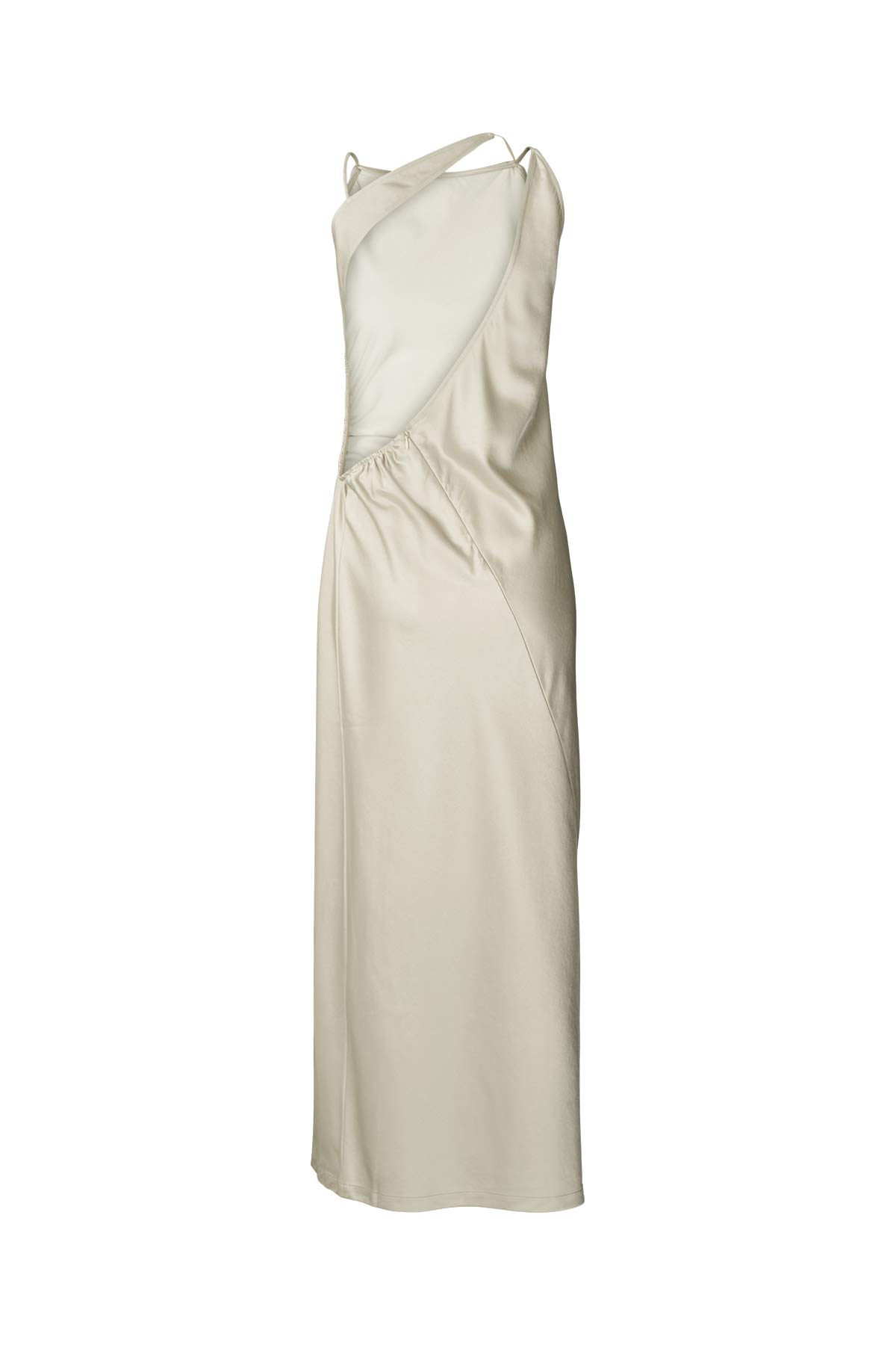 Pandora - Techno drape fitted dress I Oyster 2 - Rabens Saloner